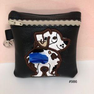 Dog waste disposal bag holder